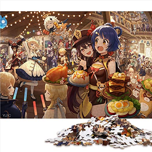 Genshin Impact Razor Puzzle für Erwachsene, 1000 Teile, hochwertiges, 100% recyceltes Brettspielzeug, Wanddekoration, 26 x 37 cm von AITEXI