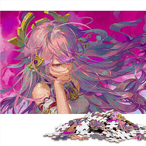 Genshin Impact Yae Miko 1000-teiliges Puzzle für Erwachsene und Kinder, Holzpuzzle für anspruchsvolles Puzzlespiel und Familienspiel, 19,7 x 29,5 Zoll von AITEXI