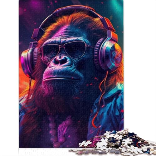Gorilla Hop Chunky Puzzle 1000 Piece Jigsaw Puzzle for Adults Premium Cardboard for Adults Kids Age 12+ Birthday Gift for Adults Boys Girls 1000pcs（26x38cm） von AITEXI