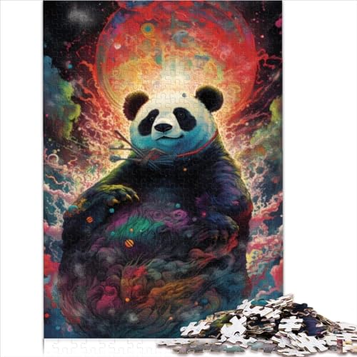 Heiliger himmlischer Panda, Lernspiele, 1000 Teile, Holzpuzzle, Geschenke für Jungen, mit passendem Poster und Quizblatt, 1000 Teile (50 x 75 cm) von AITEXI