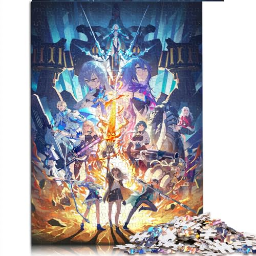 Honkai Star Rail Erwachsene Puzzle 1000 Teile Premium 100% recyceltes Brett Tolles Geschenk für Erwachsene 10,27 x 14,96 Zoll von AITEXI