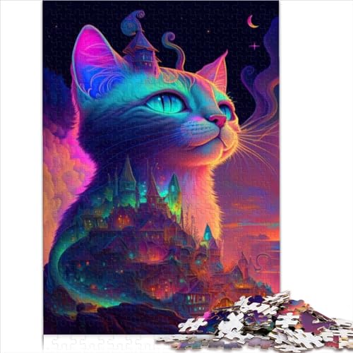Jigsaw Puzzles for Adults Gifts 1000 Pieces for Adults Gifts Landscape Cat Premium 100% Recycled Board for Adults and Kids Age 10 and Up Puzzle Wall Decoration （26x38cm） von AITEXI