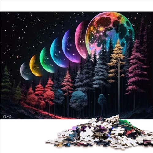Jigsaw Puzzles for Adults Gifts Mystic Rainbow Moon Forest 500 Pieces for Adults Gifts Wooden Puzzle for Adults and Kids Age 10 and Up Christmas Puzzle Gifts (52x38cm) von AITEXI