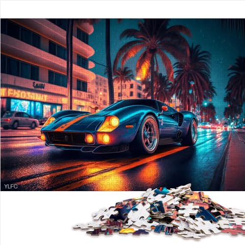 AITEXI Klassischer Sportwagen, 1000-teiliges Puzzle für Erwachsene, 26 x 38 cm, Papppuzzle, 1000 Teile (1 Set), ab 8 Jahren von AITEXI