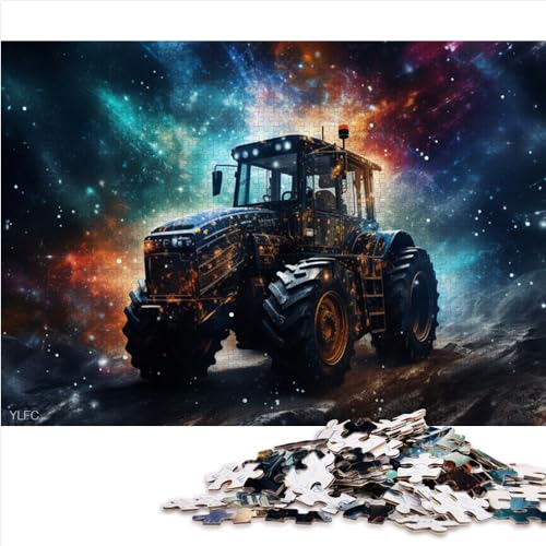 Lustige Puzzles für Erwachsene, 1000 Teile, Farbkunst, Traktor, Familienpuzzles, Geschenk, Holzpuzzles für Erwachsene und Kinder ab 12 Jahren, Staycation Kill Time (50 x 75 cm) von AITEXI