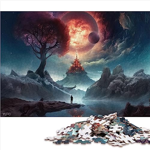 Magisches Fantasy-Portal, 1000-teiliges Puzzle für Erwachsene, Holzpuzzle für Erwachsene und Kinder, 19,7 x 29,5 Zoll Magisches Fantasy-Portal, 1000-teiliges Puzzle für Erwachsene, Holzpuzzle für Erwachsene und Kinder, 19,7 x 29,5 Zoll von AITEXI