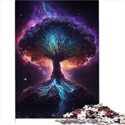 Puzzle, Baum des Universums, 1000 Teile, Holzpuzzle für Erwachsene und Kinder, Geschenkidee, Familienspiele, Weihnachten, Geburtstag, Geschenke, 1000 Teile (50 x 75 cm) von AITEXI