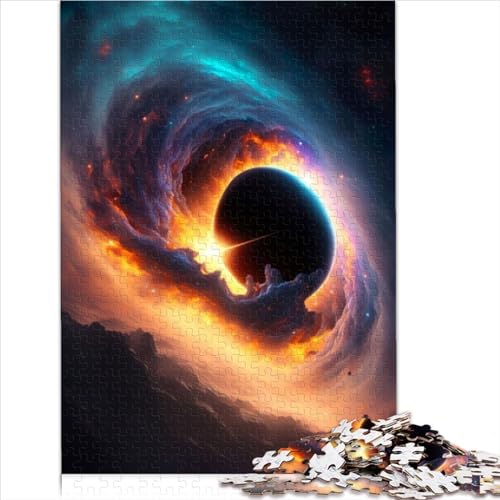 Puzzle 1000 Teile, Weltraum, Schwarzes Loch, Milchstraße, 100% recycelter Karton, für Erwachsene und Kinder ab 12 Jahren, lustiges Familienpuzzle von （26x38cm） von AITEXI