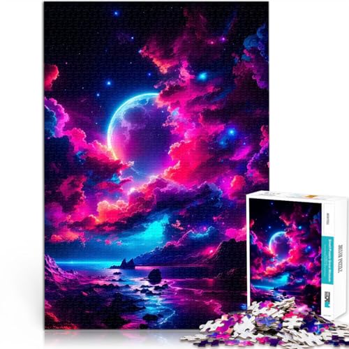 Puzzle 1000 Teile für Erwachsene Anspruchsvoll, Aber lustig und humorvoll Bunter Mond Geschenke für Freunde und Familie38x26cm Puzzle 1000 Teile für Erwachsene Anspruchsvoll, Aber lustig und humorvoll Bunter Mond Geschenke für Freunde und Familie38x26cm von AITEXI