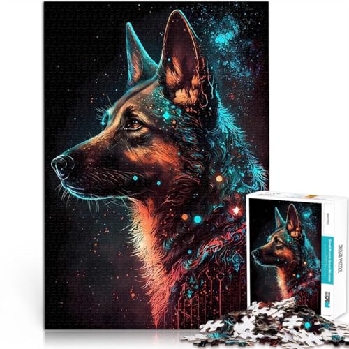 Puzzle 1000 Teile für Erwachsene Anspruchsvolles Spiel und Familienspaß Deutscher Schäferhund Lernspiel für Geburtstag, Weihnachten75x50cm Puzzle 1000 Teile für Erwachsene Anspruchsvolles Spiel und Familienspaß Deutscher Schäferhund Lernspiel für Geburtstag, Weihnachten75x50cm von AITEXI