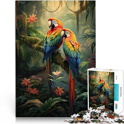 Puzzle 1000 Teile für Erwachsene Anspruchsvolles Spiel und Familienspaß Entspannende Vogelgeräusche Geschenkideen75x50cm von AITEXI