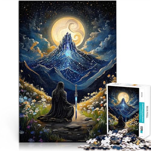 Puzzle 1000 Teile für Erwachsene Anspruchsvolles Spiel und Familienspaß Nachthimmel-Fantasie Geeignet für die Schreibtischdekoration70x100cm von AITEXI