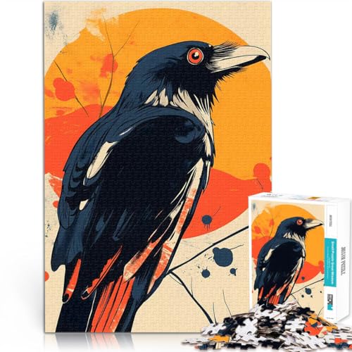 Puzzle 1000 Teile für Erwachsene Anspruchsvolles Spiel und Familienspaß Rabenillustration Lernspiel für Geburtstag, Weihnachten75x50cm Puzzle 1000 Teile für Erwachsene Anspruchsvolles Spiel und Familienspaß Rabenillustration Lernspiel für Geburtstag, Weihnachten75x50cm von AITEXI