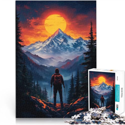 Puzzle 1000 Teile für Erwachsene Anspruchsvolles Spiel und Familienspaß Wandern Berg Vintage Geeignet für die Schreibtischdekoration52x38cm Puzzle 1000 Teile für Erwachsene Anspruchsvolles Spiel und Familienspaß Wandern Berg Vintage Geeignet für die Schreibtischdekoration52x38cm von AITEXI