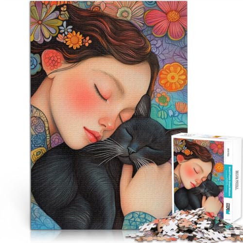 Puzzle 1000 Teile für Erwachsene DIY-Spielzeug Kleines Nickerchen mit süßer Katze Jedes Stück ist einzigartig – Anspruchsvolles Familienspiel38x26cm Puzzle 1000 Teile für Erwachsene DIY-Spielzeug Kleines Nickerchen mit süßer Katze Jedes Stück ist einzigartig – Anspruchsvolles Familienspiel38x26cm von AITEXI