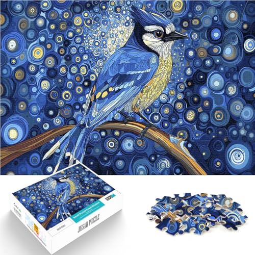 Puzzle 1000 Teile für Erwachsene Denkspiel Blauhäher in Einer sternenklaren Nacht eignet ganze Familie75x50cm Puzzle 1000 Teile für Erwachsene Denkspiel Blauhäher in Einer sternenklaren Nacht eignet ganze Familie75x50cm von AITEXI