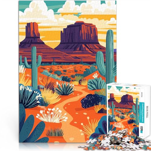 Puzzle 1000 Teile für Erwachsene Denkspiel Monument Valley Arizona Wüstenlandschaft Künstlersammlung, Bildende Kunst38x26cm Puzzle 1000 Teile für Erwachsene Denkspiel Monument Valley Arizona Wüstenlandschaft Künstlersammlung, Bildende Kunst38x26cm von AITEXI