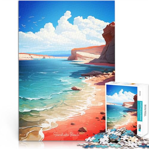 Puzzle 1000 Teile für Erwachsene Denkspiel Ölgemälde „Sarakiniko Beach“ Jedes Stück ist einzigartig – Anspruchsvolles Familienspiel70x100cm Puzzle 1000 Teile für Erwachsene Denkspiel Ölgemälde „Sarakiniko Beach“ Jedes Stück ist einzigartig – Anspruchsvolles Familienspiel70x100cm von AITEXI