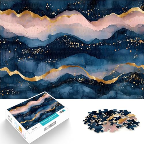 Puzzle 2000 Teile für Erwachsene Familienspiel für und Abstrakte Blaue und goldene Berge Verbessern Sie das Gedächtnis70x100cm Puzzle 2000 Teile für Erwachsene Familienspiel für und Abstrakte Blaue und goldene Berge Verbessern Sie das Gedächtnis70x100cm von AITEXI