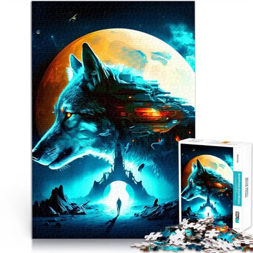 Puzzle 1000 Teile für Erwachsene Gehirnintelligenz-Herausforderung süchtig machendes Spielzeug Wolf Wohnkunstdekor52x38cm Puzzle 1000 Teile für Erwachsene Gehirnintelligenz-Herausforderung süchtig machendes Spielzeug Wolf Wohnkunstdekor52x38cm von AITEXI