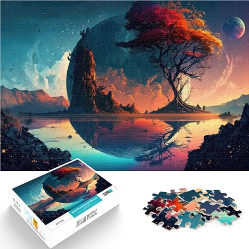 Puzzle 1000 Teile für Erwachsene Geschenke zum Suchbegriff: Herausfordernde Spiele Fantasielandschaft Wichtelgeschenke52x38cm von AITEXI