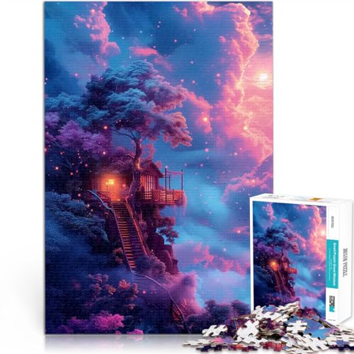 Puzzle 1000 Teile für Erwachsene Geschenke zum Suchbegriff: Herausfordernde Spiele Fantasielandschaft Wohnkunstdekor75x50cm von AITEXI