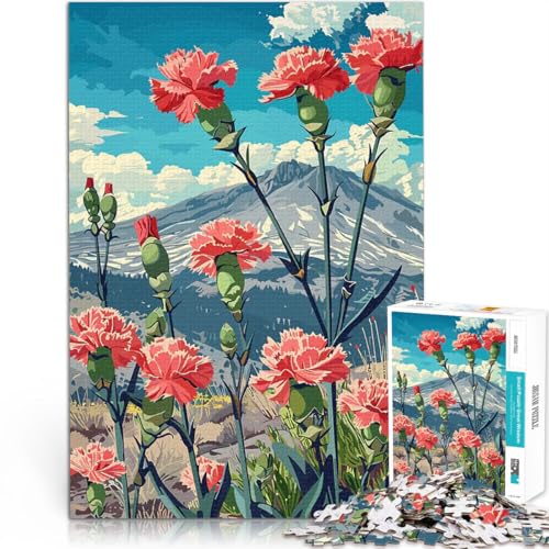 Puzzle 1000 Teile für Erwachsene Geschenke zum Suchbegriff: Herausfordernde Spiele Nelken und Berg Wanddekoration52x38cm Puzzle 1000 Teile für Erwachsene Geschenke zum Suchbegriff: Herausfordernde Spiele Nelken und Berg Wanddekoration52x38cm von AITEXI