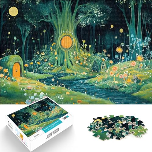 Puzzle 1000 Teile für Erwachsene Handgeschwindigkeitswettbewerb Zauberhaftes Waldhäuschen Künstlersammlung, Bildende Kunst38x26cm Puzzle 1000 Teile für Erwachsene Handgeschwindigkeitswettbewerb Zauberhaftes Waldhäuschen Künstlersammlung, Bildende Kunst38x26cm von AITEXI