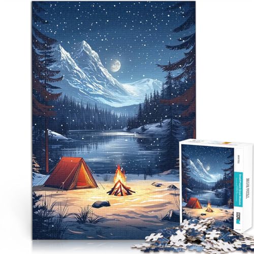 Puzzle 1000 Teile für Erwachsene Intellektuelles Spiel Die Wintercampingnacht denn eignet ganze Familie75x50cm Puzzle 1000 Teile für Erwachsene Intellektuelles Spiel Die Wintercampingnacht denn eignet ganze Familie75x50cm von AITEXI