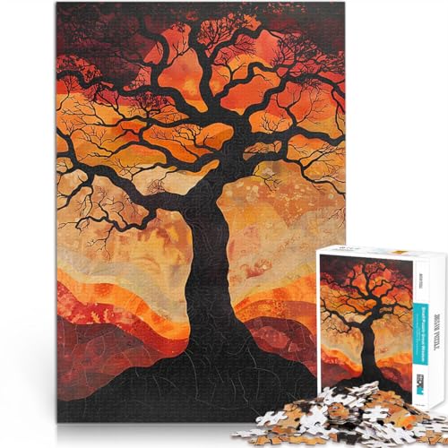 Puzzle 1000 Teile für Erwachsene Intellektuelles Spiel Silhouette Baum Sonnenuntergang Lernspiel für Geburtstag, Weihnachten38x26cm Puzzle 1000 Teile für Erwachsene Intellektuelles Spiel Silhouette Baum Sonnenuntergang Lernspiel für Geburtstag, Weihnachten38x26cm von AITEXI