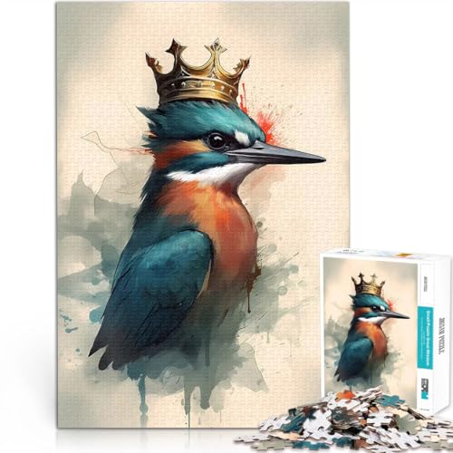 Puzzle 1000 Teile für Erwachsene Interessante Stressreduzierung Eisvogel-Vogel-Zauberei Geeignet für die Schreibtischdekoration52x38cm Puzzle 1000 Teile für Erwachsene Interessante Stressreduzierung Eisvogel-Vogel-Zauberei Geeignet für die Schreibtischdekoration52x38cm von AITEXI