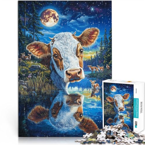 Puzzle 1000 Teile für Erwachsene Interessante Stressreduzierung Kuh malen Jedes Stück ist einzigartig – Anspruchsvolles Familienspiel70x100cm Puzzle 1000 Teile für Erwachsene Interessante Stressreduzierung Kuh malen Jedes Stück ist einzigartig – Anspruchsvolles Familienspiel70x100cm von AITEXI