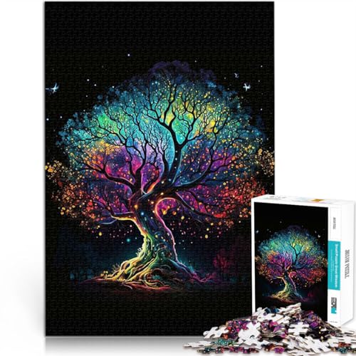 Puzzle 2000 Teile für Erwachsene Lernspiele Heimdekoration Bunte Träume vom Baum Lernspiel für Geburtstag, Weihnachten70x100cm von AITEXI