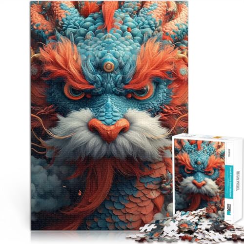 Puzzle 1000 Teile für Erwachsene Lernspiele Heimdekoration Frohes neues Jahr, Drache Lernspiel für Geburtstag, Weihnachten75x50cm Puzzle 1000 Teile für Erwachsene Lernspiele Heimdekoration Frohes neues Jahr, Drache Lernspiel für Geburtstag, Weihnachten75x50cm von AITEXI