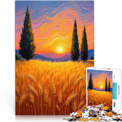 Puzzle 1000 Teile für Erwachsene Lernspiele Heimdekoration Sonnenuntergang Weizenfeld Lernspiel für Geburtstag, Weihnachten38x26cm Puzzle 1000 Teile für Erwachsene Lernspiele Heimdekoration Sonnenuntergang Weizenfeld Lernspiel für Geburtstag, Weihnachten38x26cm von AITEXI