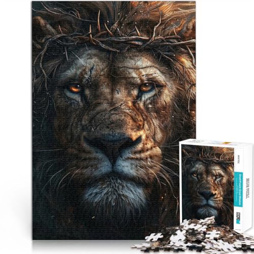 Puzzle 1000 Teile für Erwachsene Lernspielzeug für die ganze Familie Majestätisches Löwenporträt Tolle Geschenke und Spielzeuge52x38cm Puzzle 1000 Teile für Erwachsene Lernspielzeug für die ganze Familie Majestätisches Löwenporträt Tolle Geschenke und Spielzeuge52x38cm von AITEXI