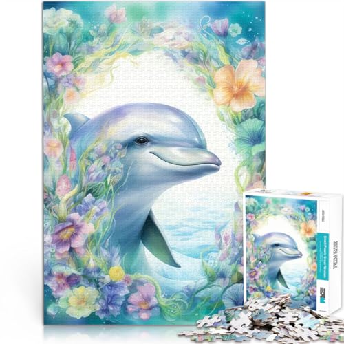 Puzzle 1000 Teile für Erwachsene Pädagogisches Spielzeug zum Stressabbau Die Weisheit der Delfine Verbessern Sie das Gedächtnis38x26cm Puzzle 1000 Teile für Erwachsene Pädagogisches Spielzeug zum Stressabbau Die Weisheit der Delfine Verbessern Sie das Gedächtnis38x26cm von AITEXI