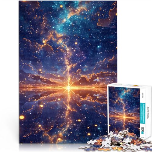 Puzzle 1000 Teile für Erwachsene Pädagogisches Spielzeug zum Stressabbau Sternennachtreflexion Geschenke für Freunde und Familie75x50cm von AITEXI
