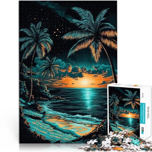 Puzzle 1000 Teile für Erwachsene Präzisionsschnitt Tropischer Sonnenuntergang Strand Buntstift Scratch Wanddekoration70x100cm Puzzle 1000 Teile für Erwachsene Präzisionsschnitt Tropischer Sonnenuntergang Strand Buntstift Scratch Wanddekoration70x100cm von AITEXI