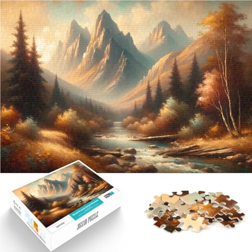 Puzzle 1000 Teile für Erwachsene Quizspiel Ruhiges Gebirgsbachgemälde Wanddekoration Einzigartige Geburtstags- und Weihnachtsgeschenke70x100cm Puzzle 1000 Teile für Erwachsene Quizspiel Ruhiges Gebirgsbachgemälde Wanddekoration Einzigartige Geburtstags- und Weihnachtsgeschenke70x100cm von AITEXI