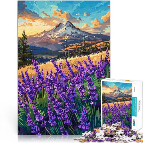 Puzzle 1000 Teile für Erwachsene Spielzeug-Intellektuelles Spiel Lavendelfeld mit Berg Verbessern Sie das Gedächtnis38x26cm Puzzle 1000 Teile für Erwachsene Spielzeug-Intellektuelles Spiel Lavendelfeld mit Berg Verbessern Sie das Gedächtnis38x26cm von AITEXI