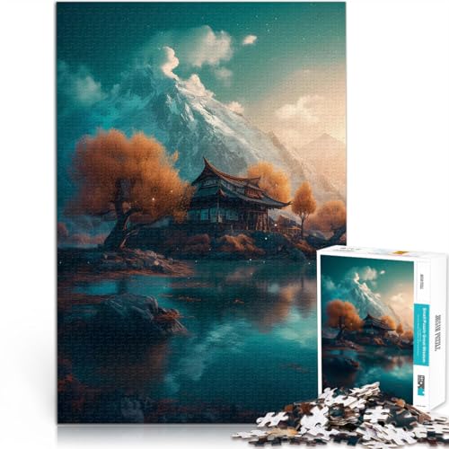 Puzzle 2000 Teile für Erwachsene Spielzeug-Intellektuelles Spiel atemberaubende Landschaft Wunschliste mit dem Weihnachtsmann70x100cm von AITEXI