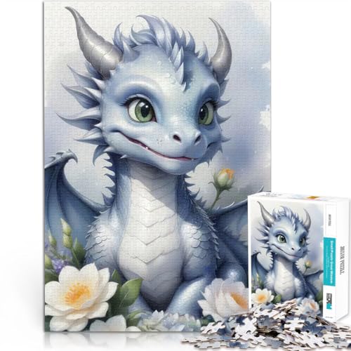 Puzzle 1000 Teile für Erwachsene Spielzeug Lernspiele Stressabbau Aquarell Blumendrache Einzigartige Geburtstags- und Geschenkideen38x26cm Puzzle 1000 Teile für Erwachsene Spielzeug Lernspiele Stressabbau Aquarell Blumendrache Einzigartige Geburtstags- und Geschenkideen38x26cm von AITEXI