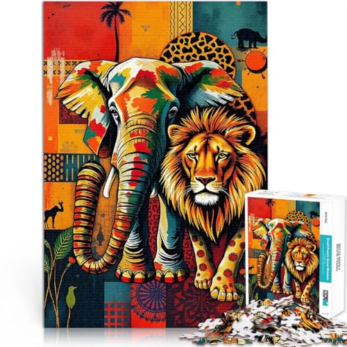 Puzzle 1000 Teile für Erwachsene Spielzeug Lernspiele Stressabbau Die Welt der Bestien Lernspiel für Geburtstag, Weihnachten70x100cm von AITEXI