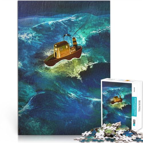 Puzzle 1000 Teile für Erwachsene Spielzeug Lernspiele Stressabbau EIN kleines Boot auf Einer großen Reise Gutes Geschenk38x26cm Puzzle 1000 Teile für Erwachsene Spielzeug Lernspiele Stressabbau EIN kleines Boot auf Einer großen Reise Gutes Geschenk38x26cm von AITEXI