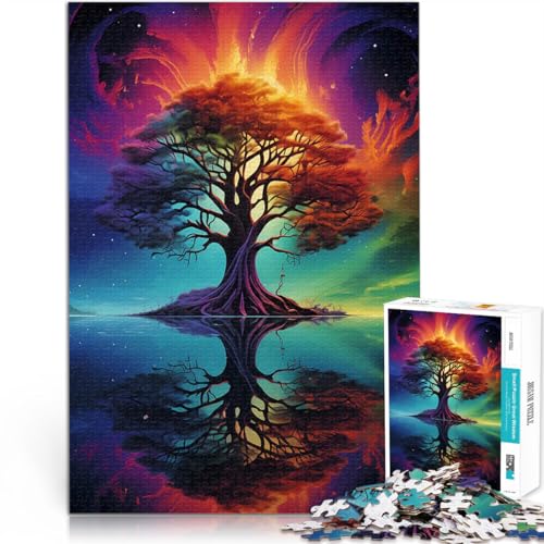 Puzzle 2000 Teile für Erwachsene Spielzeug Lernspiele Stressabbau Kosmischer Lebensbaum Geeignet für die Schreibtischdekoration70x100cm von AITEXI