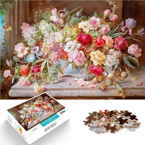Puzzle 1000 Teile für Erwachsene Stressabbau-Spielzeug Blumenstillleben denn eignet ganze Familie52x38cm von AITEXI