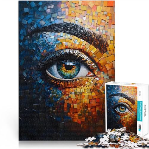 Puzzle 1000 Teile für Erwachsene Stressabbau-Spielzeug Mosaik der Wahrnehmung eignet ganze Familie38x26cm von AITEXI