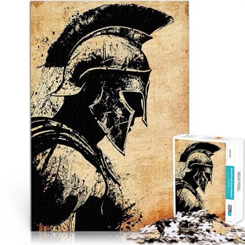 Puzzle 1000 Teile für Erwachsene Stressabbau-Spielzeug Spartanischer Krieger-Silhouette mit passendem Poster und Quizblatt75x50cm Puzzle 1000 Teile für Erwachsene Stressabbau-Spielzeug Spartanischer Krieger-Silhouette mit passendem Poster und Quizblatt75x50cm von AITEXI