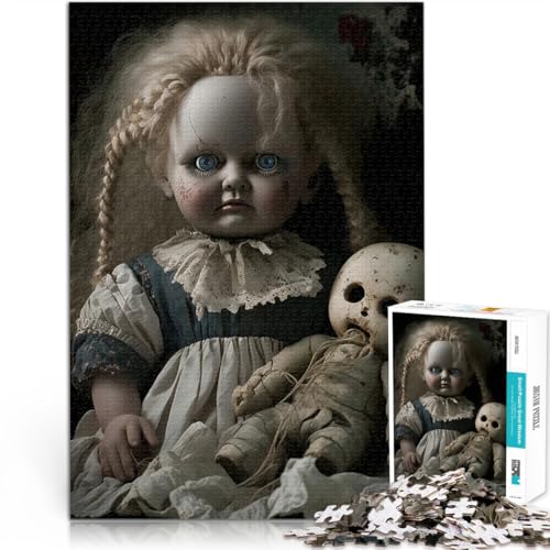 Puzzle 1000 Teile für Erwachsene Stressabbau – Staycation – Zeit totschlagen Gruselige Puppen Geschenke für Freunde und Familie70x100cm Puzzle 1000 Teile für Erwachsene Stressabbau – Staycation – Zeit totschlagen Gruselige Puppen Geschenke für Freunde und Familie70x100cm von AITEXI